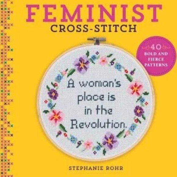 Book - Feminist Cross Stitch by Stephanie Rohr - Picture 1 of 1